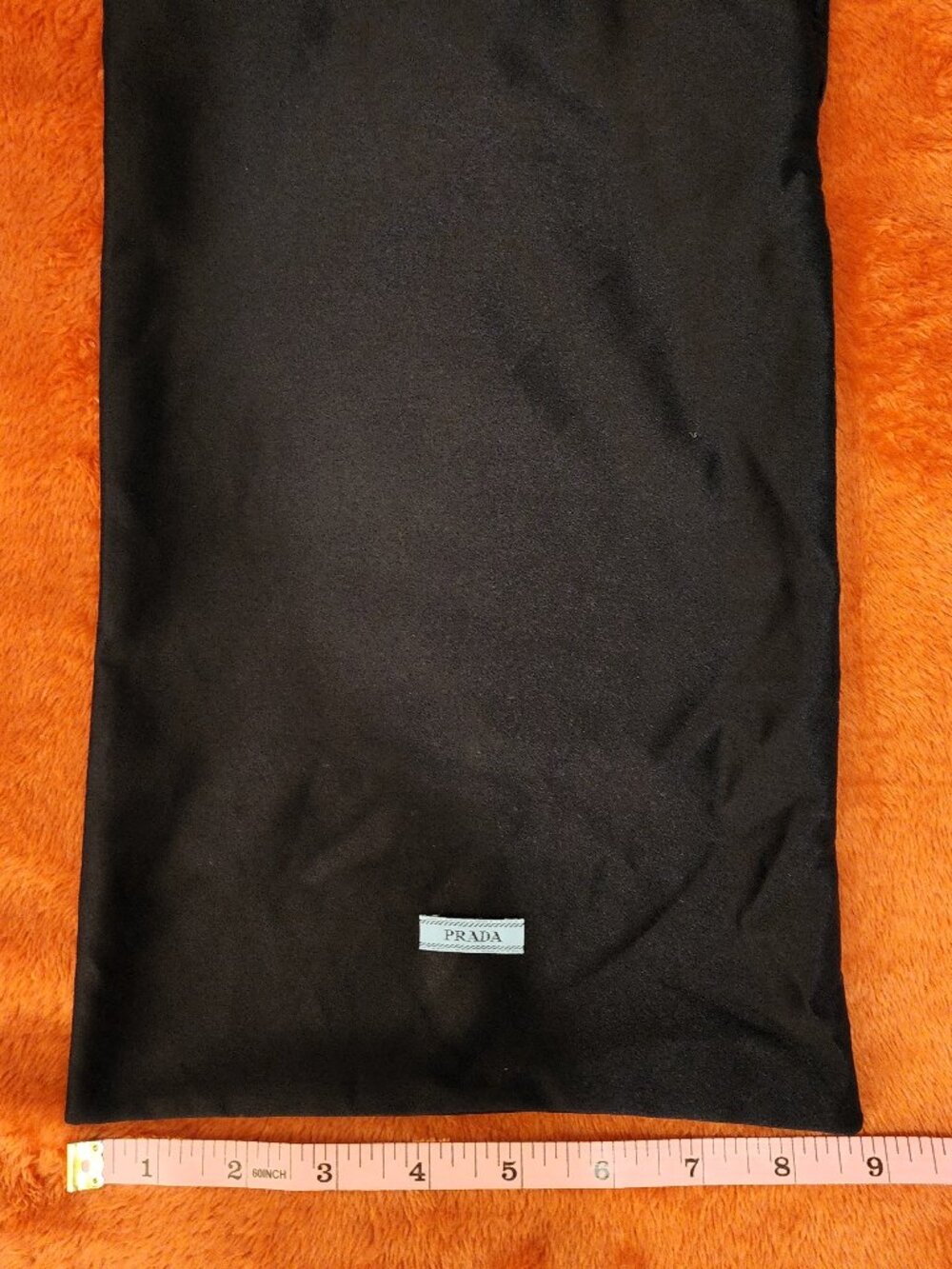 PRADA Authentic Black Satin Shoe & Accessory Dust Bag - Single